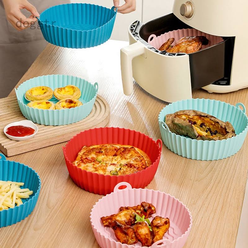 (1+1 Gratis) AirfryerSilicone - Wiederverwendbares Silikon-Backblech