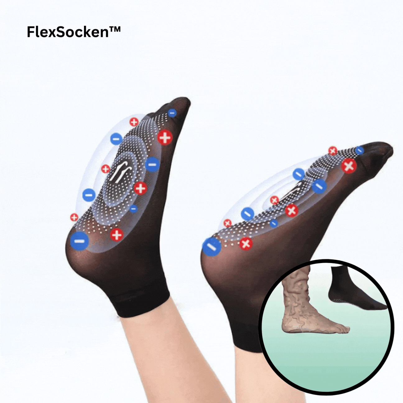 FlexSocken™ Ionic Body Stretch Socken (1+2 frei)