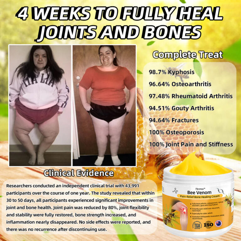 1+1 GRATIS | Knochenheilungs-Creme | Klinisch Erprobt gegen Gelenkschmerzen | Mit Bienengift & Arnika | Orthopädisch Zertifiziert