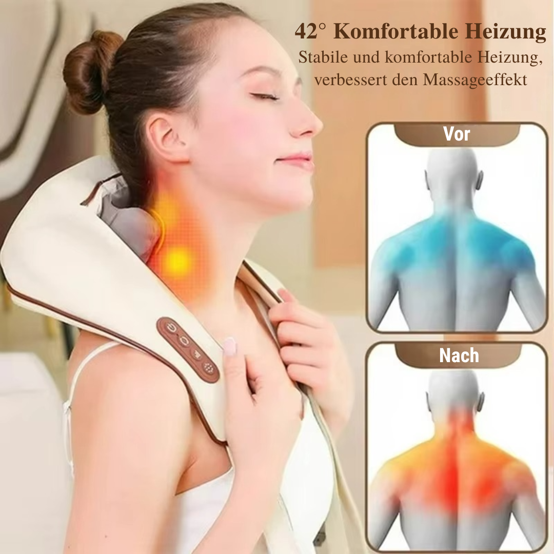 RelaxTherm™ | Tiefengewebs-Wärmemassage für Nacken, Rücken und Schultern