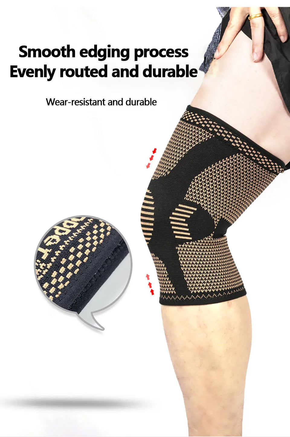 TheraKnee™ Kniebandage | Mit Kupfer-Kompression | Schmerzreduktion & Stabilität | Atmungsaktiv & Alltagsgeeignet