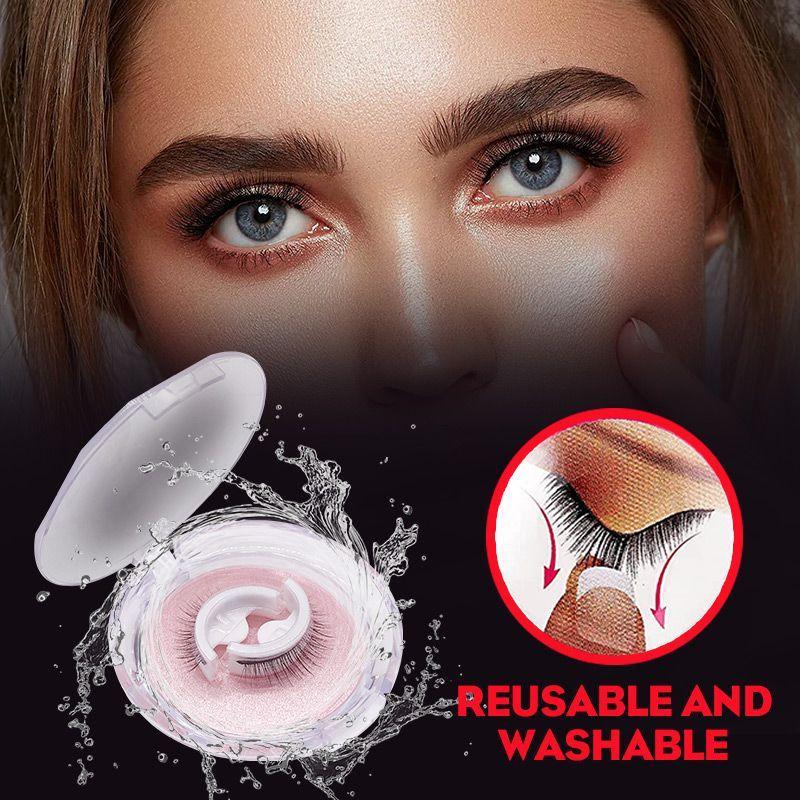 Wiederverwendbare, selbstklebende Wimpern, lang anhaltender Glamour, kein Aufwand