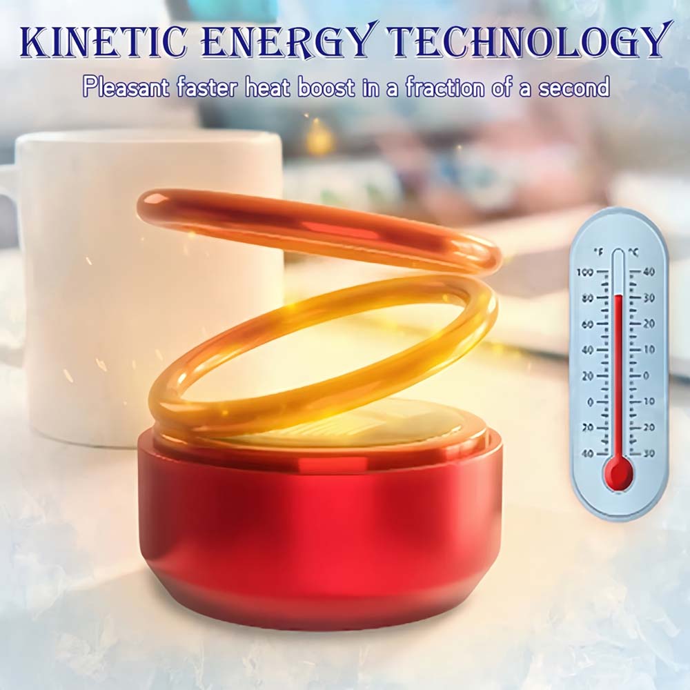 Tragbarer Heizlüfter | Kinetische Molekular-Technologie | Energiesparend & Schnellheizend | Kompakt & Mobil | 1+1 Gratis