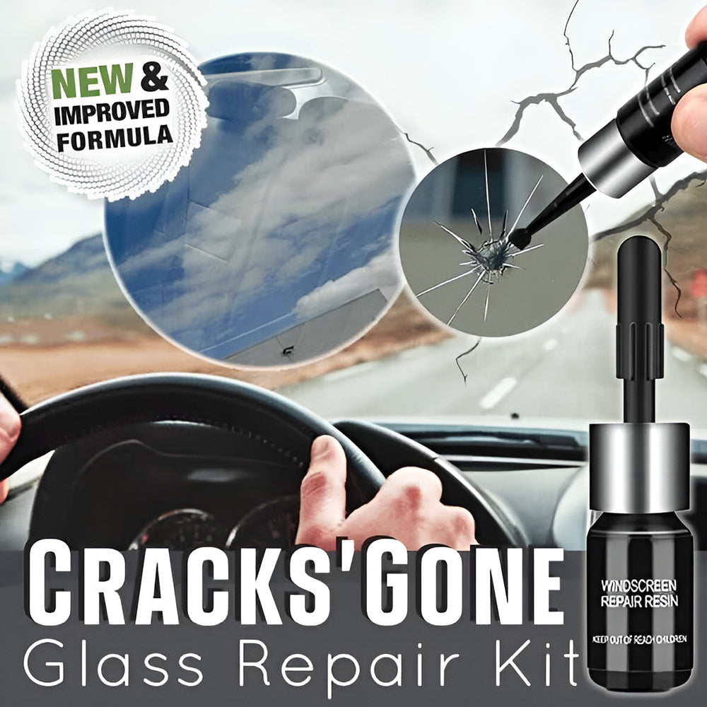 1+1 Gratis | CrackGone™ - Glasrisse in wenigen Minuten reparieren!