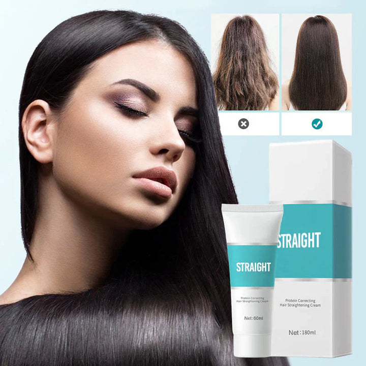Haarglättungscreme Keratin | Anti-Frizz Pflege | Glattes Haar | Keratique