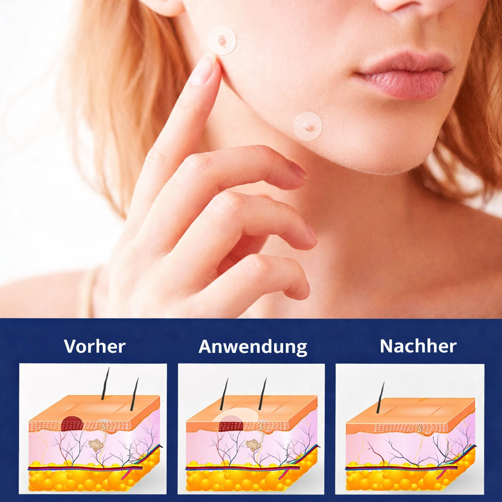Hautanhängsel Entferner Pflaster | Schmerzfrei & Natürlich | Diskret & Effektiv | PatchEase