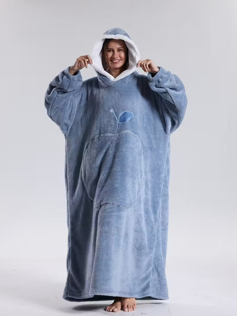 Hoodie Decke | Decke mit Ärmeln | Tragbarer Decken Pullover | WärmeHood