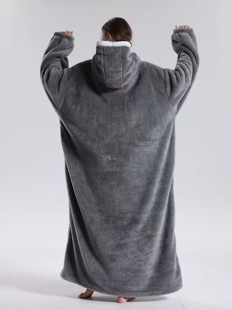 Hoodie Decke | Decke mit Ärmeln | Tragbarer Decken Pullover | WärmeHood