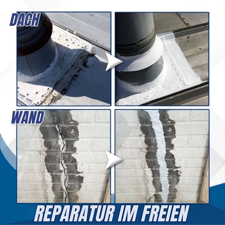 HydroGuard Dichtmittel | Schnelltrocknend | Repariert Risse & Lecks | Transparent & Wetterfest | 1+1 Gratis