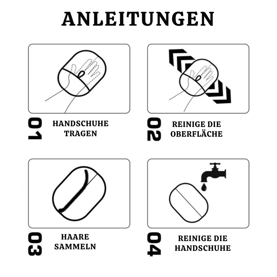 2+2 Gratis | FurFree™ Tierhaarentferner-Handschuhe