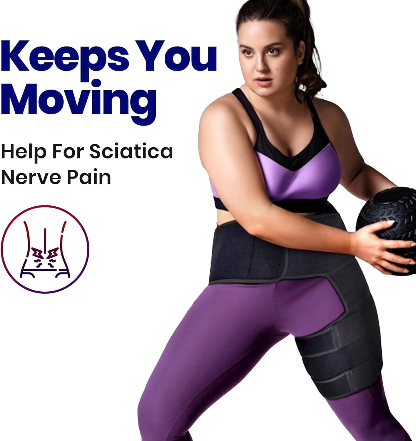 Hüft- & Oberschenkelbandage | Zielgerichtete Unterstützung | Schmerzlinderung | Verstellbare Passform