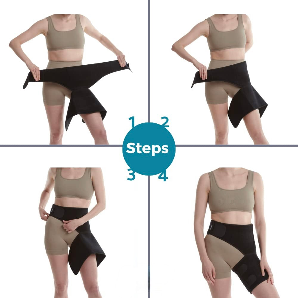 Hüft- & Oberschenkelbandage | Zielgerichtete Unterstützung | Schmerzlinderung | Verstellbare Passform