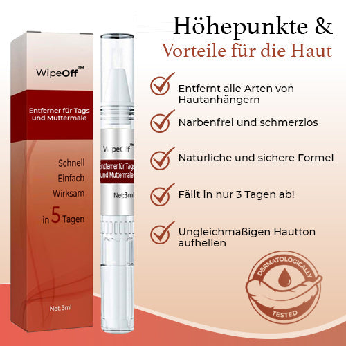 WipeClear™ Tags & Maulwurfsentferner (1+1 Gratis)