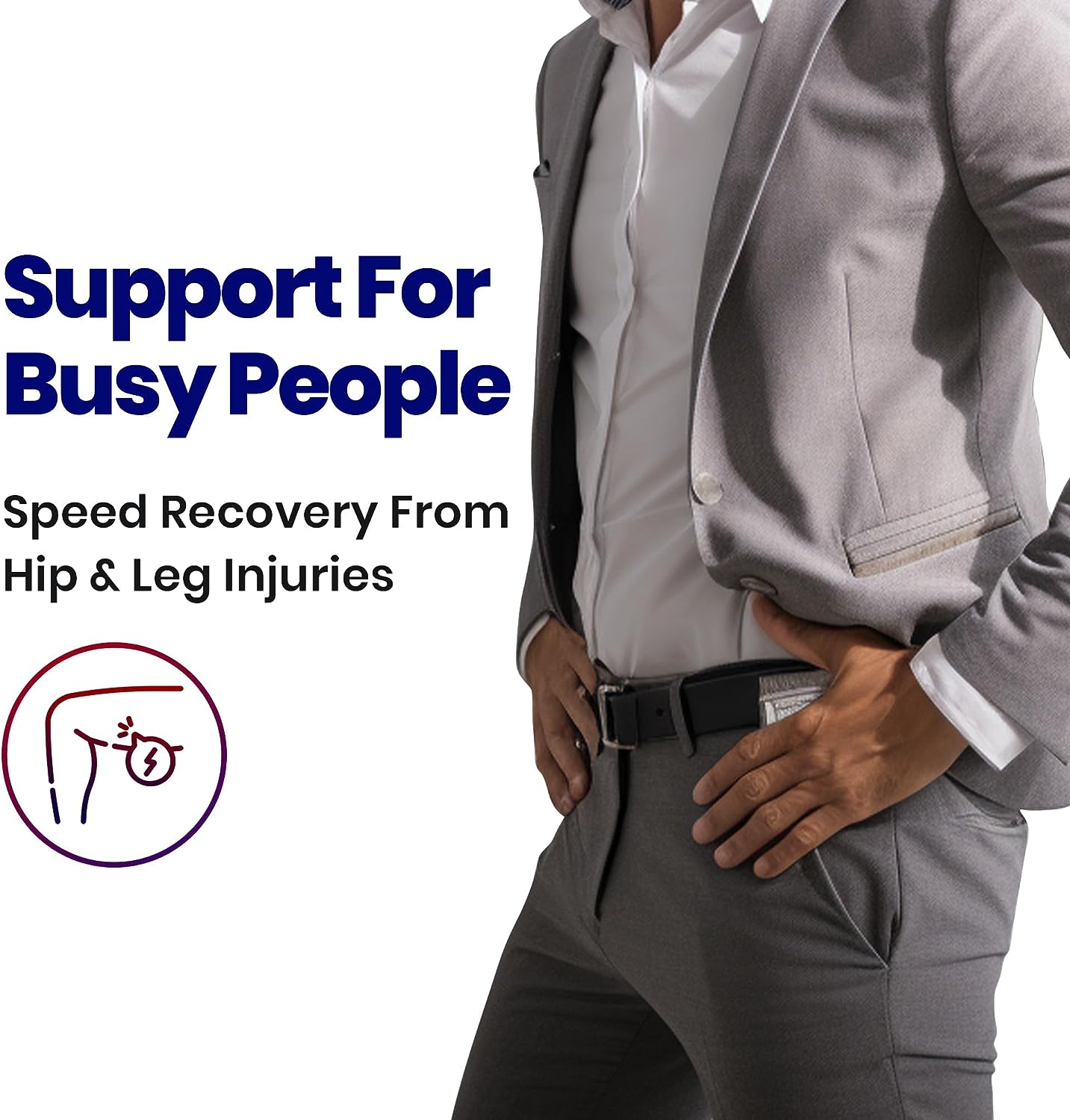 Hüft- & Oberschenkelbandage | Zielgerichtete Unterstützung | Schmerzlinderung | Verstellbare Passform