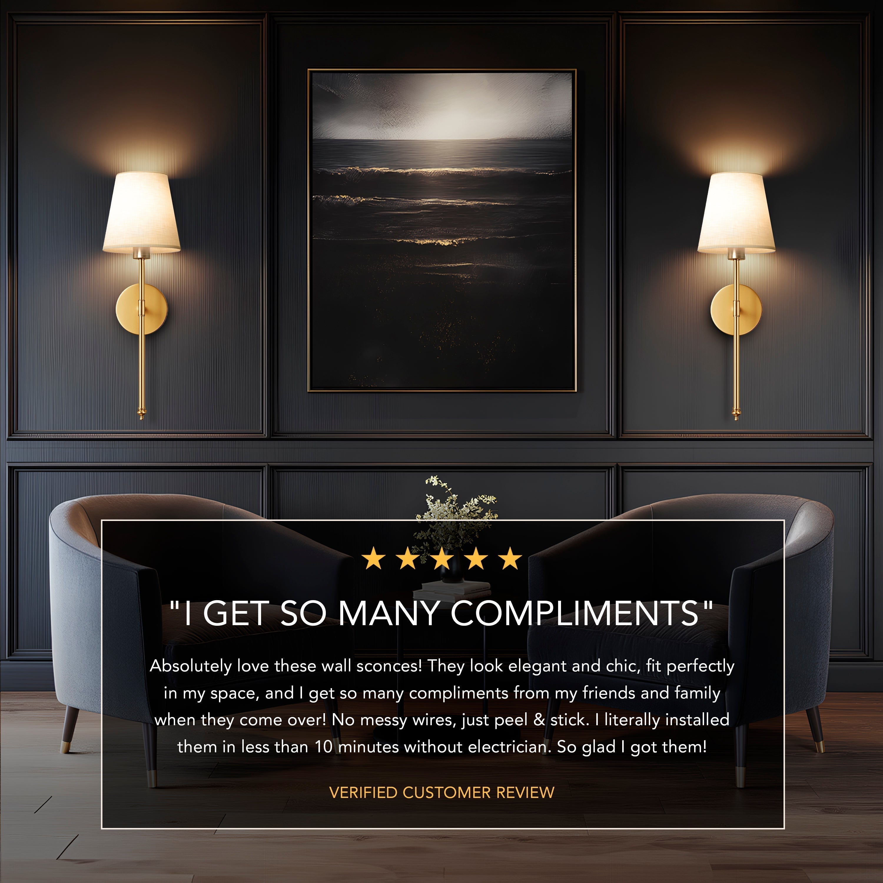 Kabellose Wandleuchten (2er-Set)