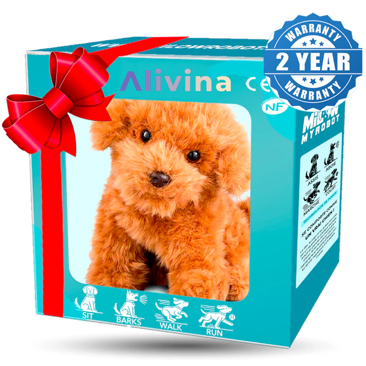 Interaktives Plüsch Welpenspielzeug | Realistischer Roboterhund | Kuscheltier mit Bewegung & Sound | PuppyPal