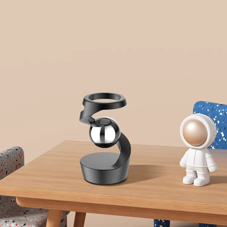 Kinetisches Schreibtischspielzeug | Schwebe-Illusion | Aluminium Design | Stressabbau & Fokus