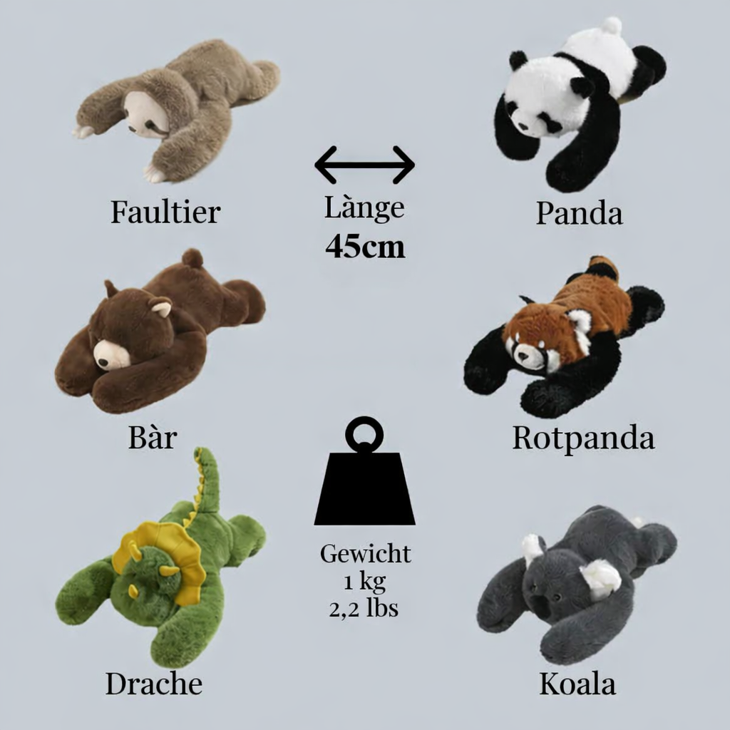 Kuscheltier gegen Stress | Beruhigendes Plüschtier | Entspannung & Geborgenheit | SoulSnugg