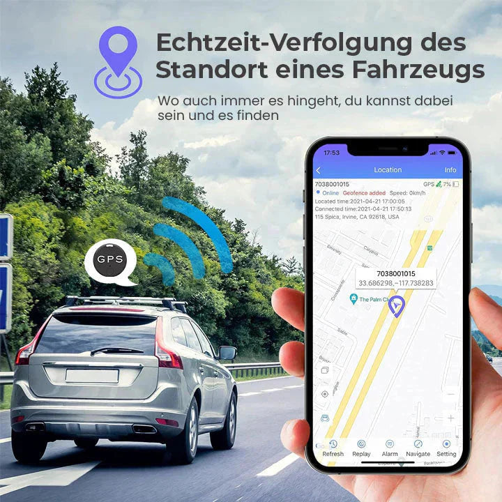 Mini Magnetischer GPS-Tracker | Echtzeit-Ortung | Starke Magnetbefestigung | Lange Akkulaufzeit