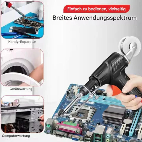 Lötpistole | Einhandbedienung | Präzise Dosierung | Für Metall & Elektronik