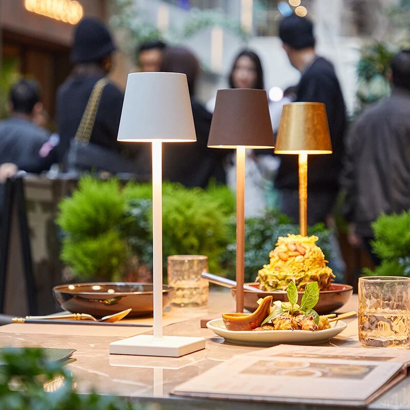 NordicLamp Kabellose Tischlampe | Minimalistisches Design | Dimmbares LED-Licht | Tragbar