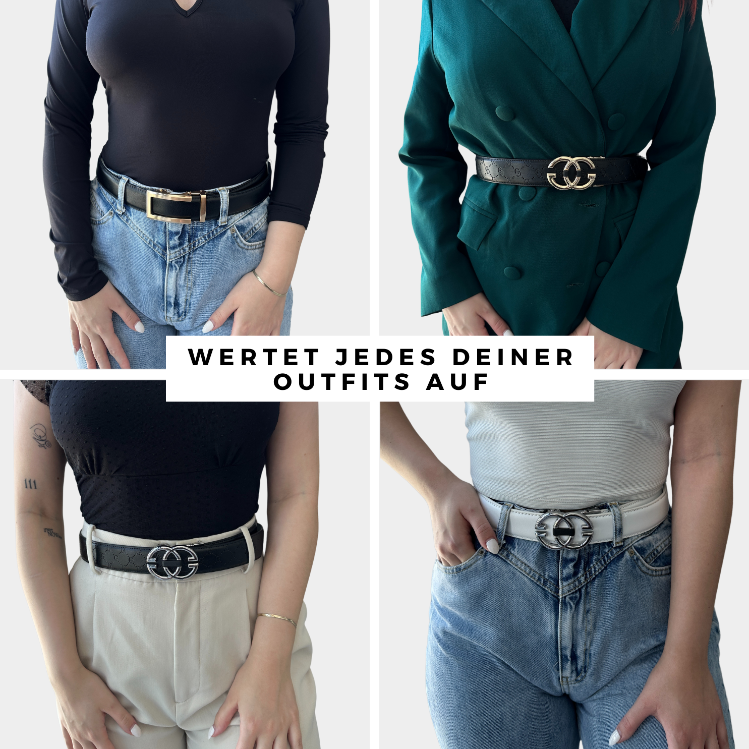 Majestice Belt Ledergürtel | Easy-Click Automatikverschluss | 100% Echtleder | 1+1 Aktion