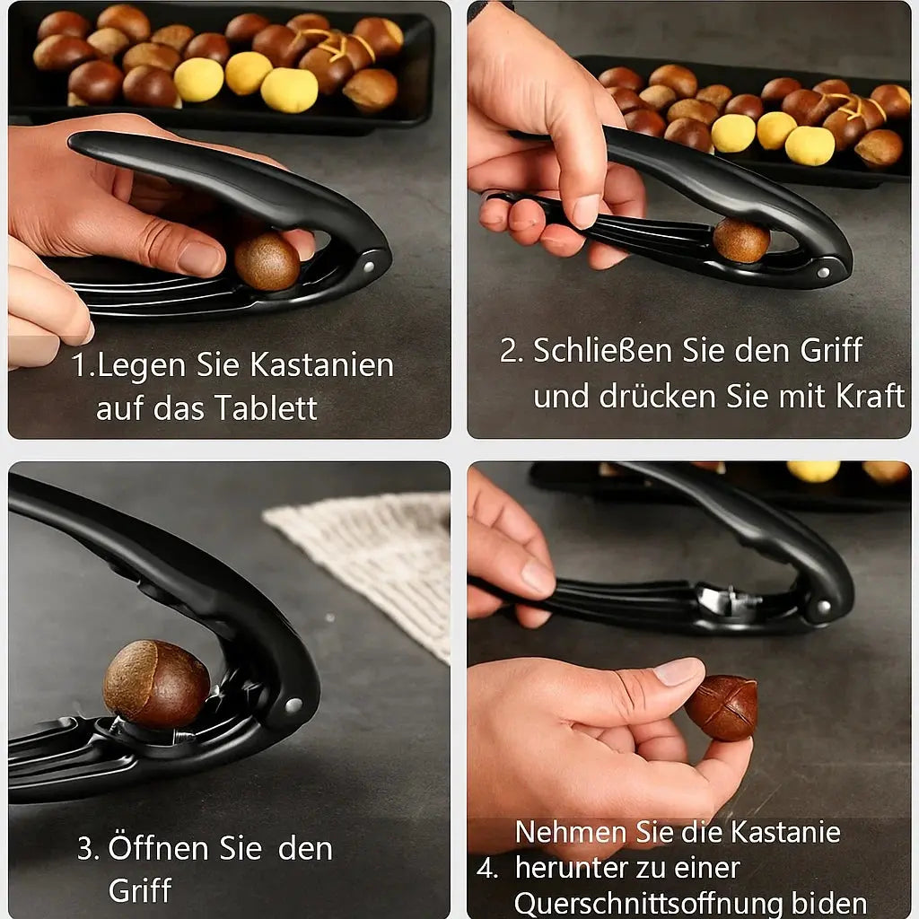 Maronenschäler | Sicheres Schälen | Ergonomischer Griff | Für Kastanien & Nüsse
