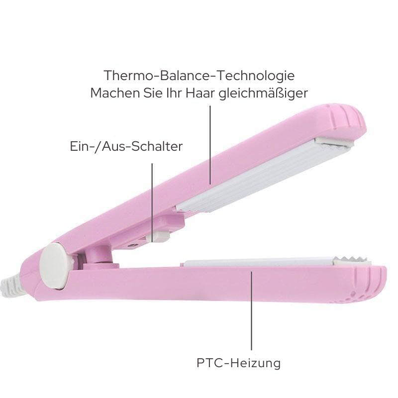 Mini Haarglätter | 2-in-1 Stylinggerät | Kompakt & Schonend