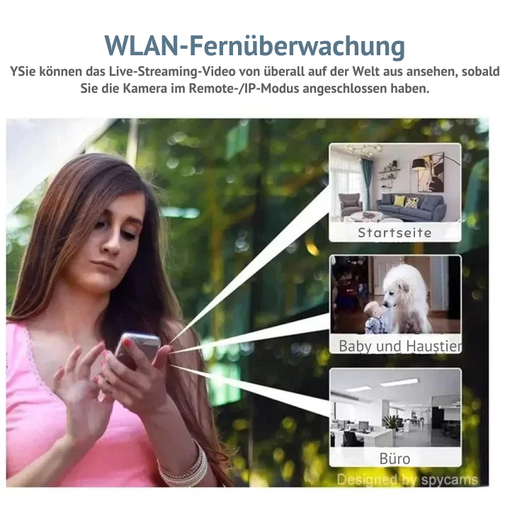 Mini Überwachungskamera | 1080p HD | WLAN & Bewegungserkennung | Nachtsicht
