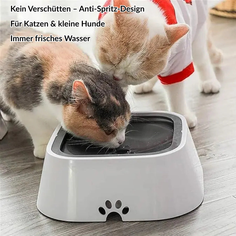 Anti-Spritz-Wasserspender für Katzen & Hunde – Frisches Wasser, saubere Böden