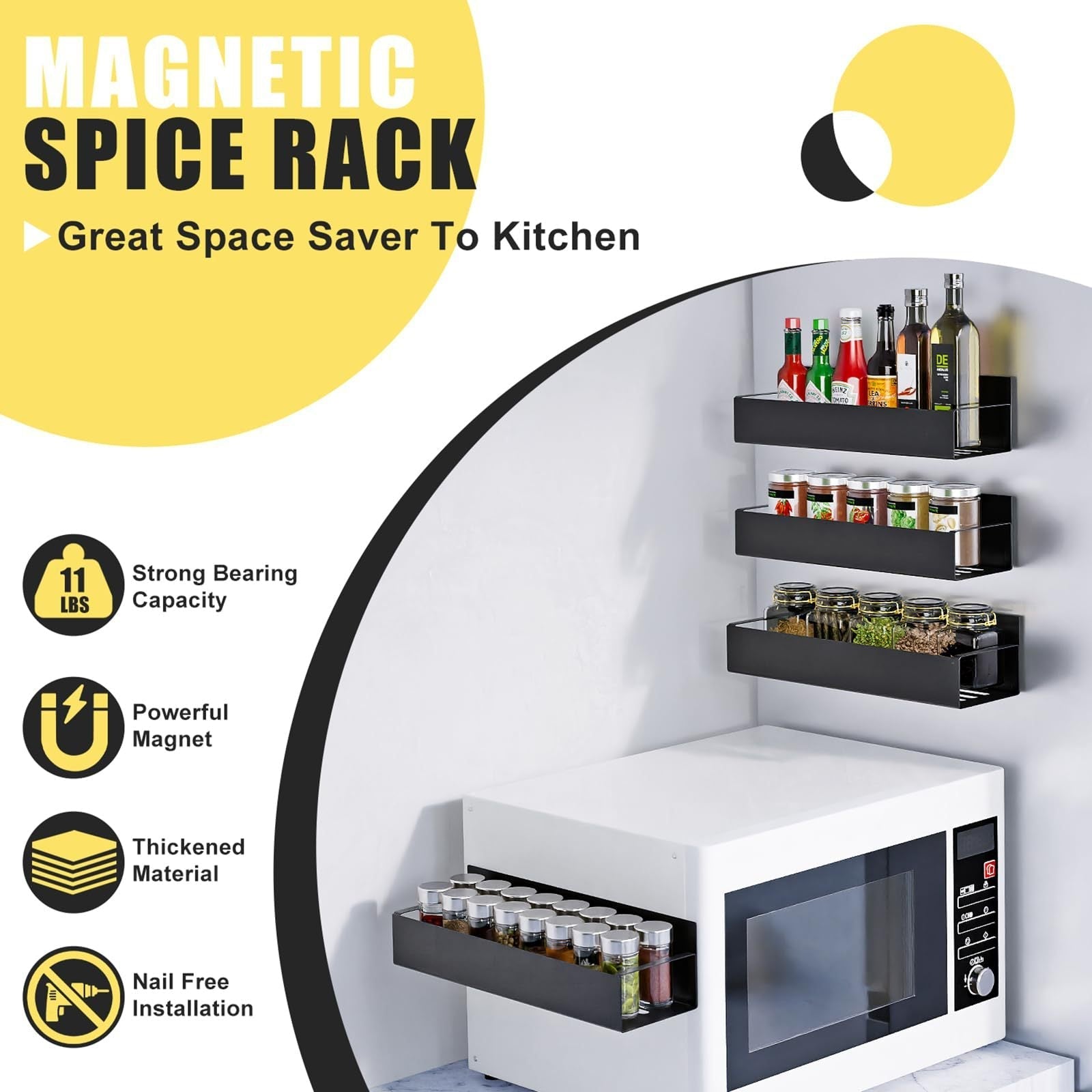 SpiceMag™ | Magnetischer Gewürz-Organizer für eine ordentliche und griffbereite Küche