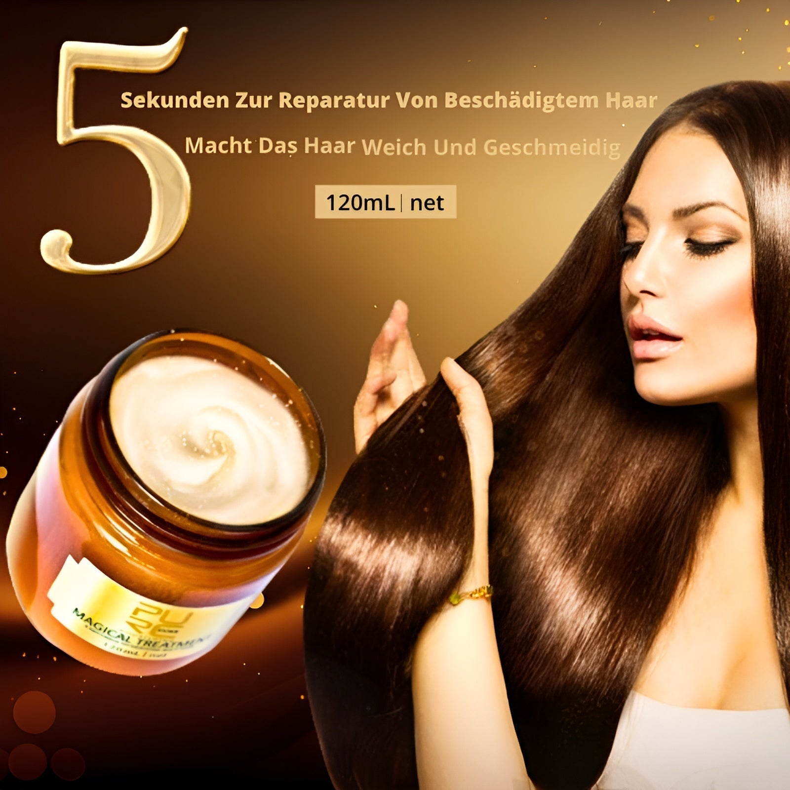 HairBliss 120 ML – Die schnelle Pflegemaske für seidiges und gesundes Haar | 1+1 GRATIS