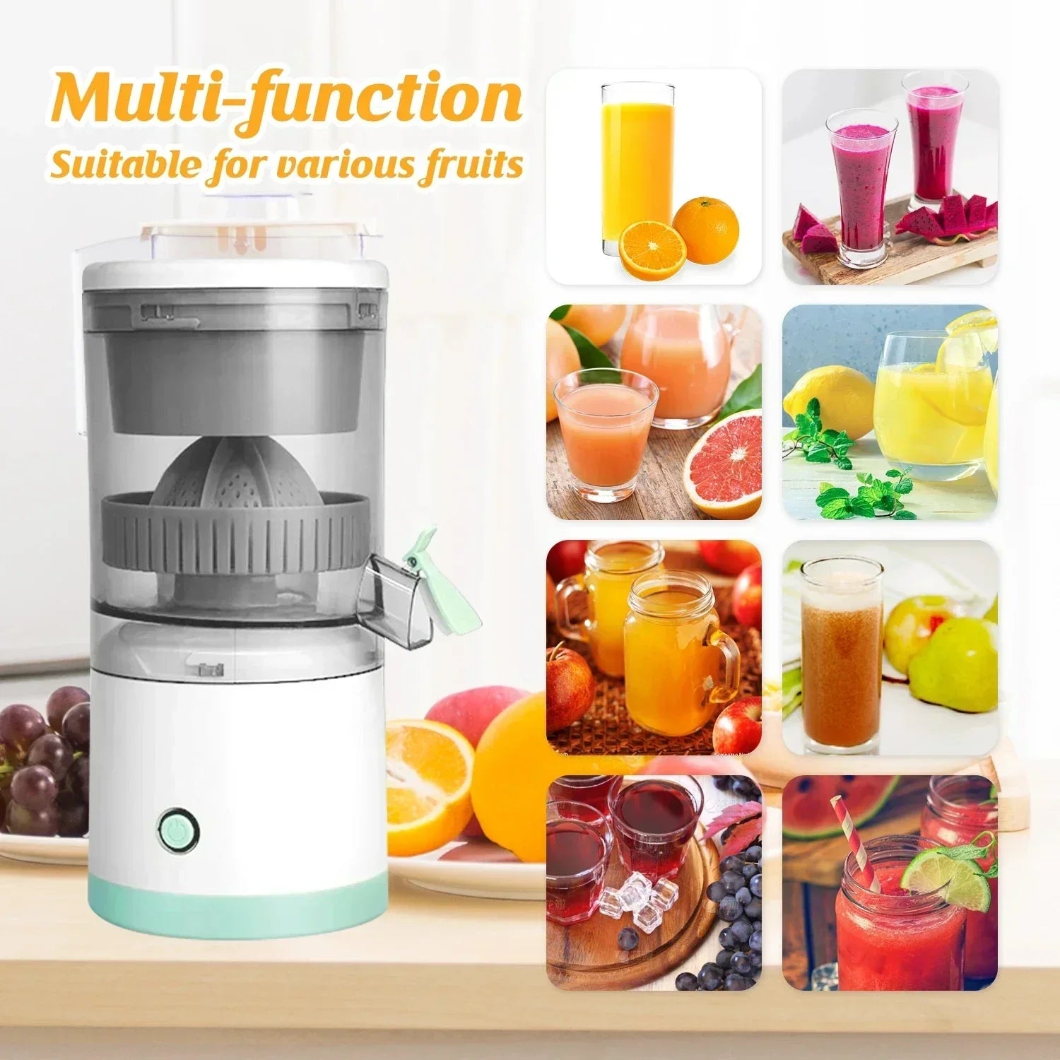 JuicePro™ – Tragbarer Elektrischer Entsafter