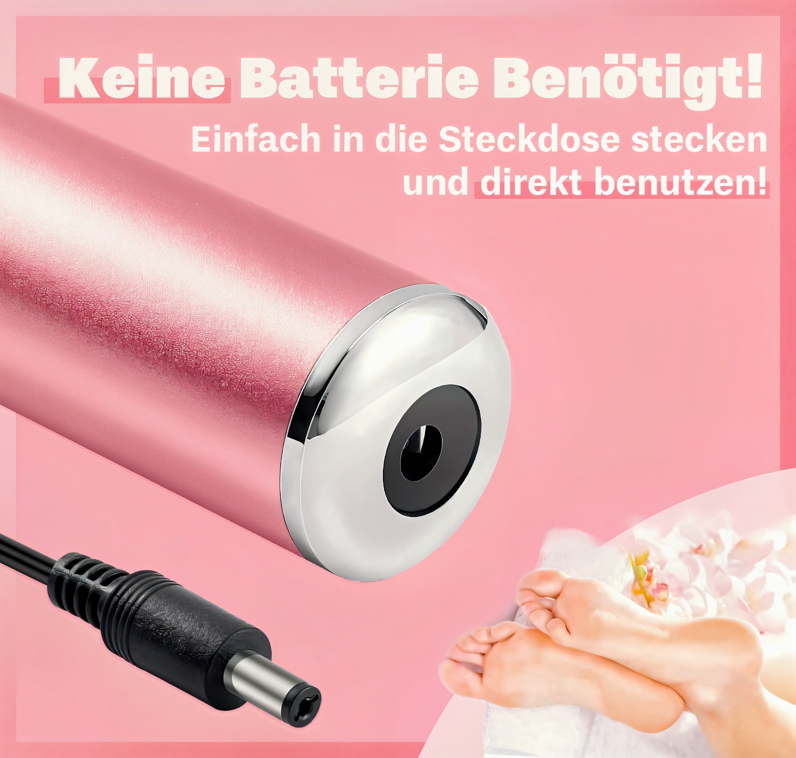 SamtFerse | Elektrischer Hornhautentferner für Seidig-glatte Füße