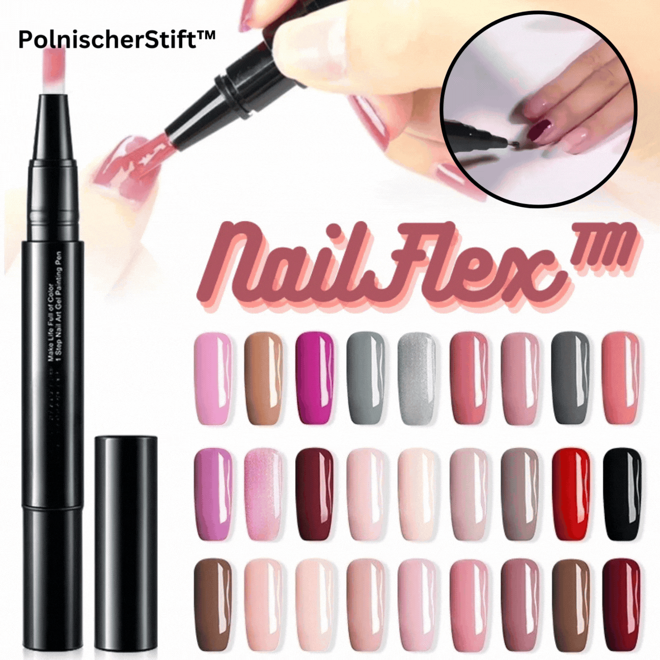 PolnischerStift™ Makelloses Auftragen der Politur in nur wenigen Sekunden