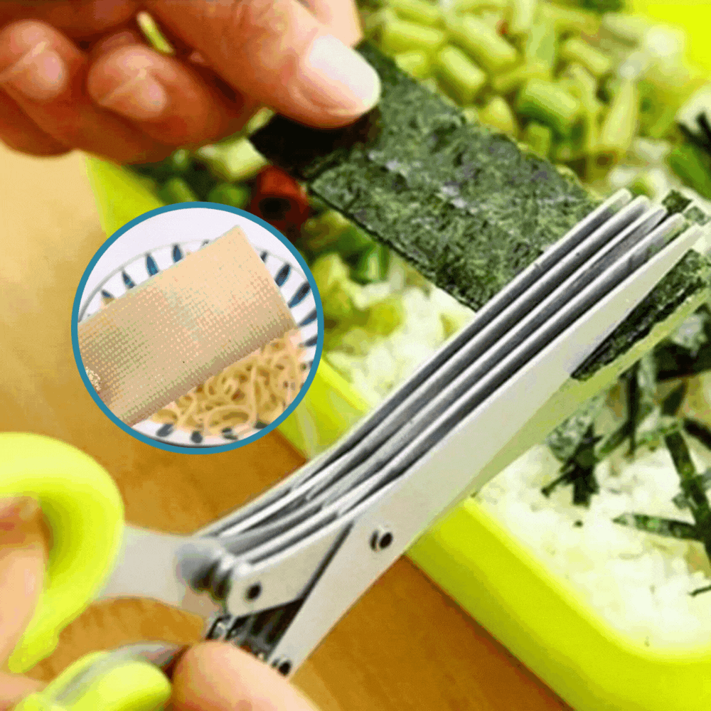 1+1 GRATIS | MultiSchere - Küchenschere mit 5 Messern