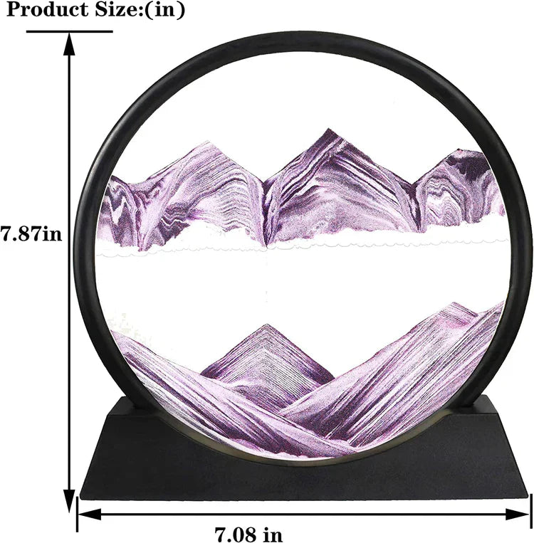 3D künstlerische Runde Glas Sandlandschaft