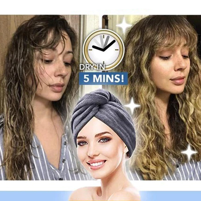 (1+1 Gratis) Schnell trocknende Handtuchkappe