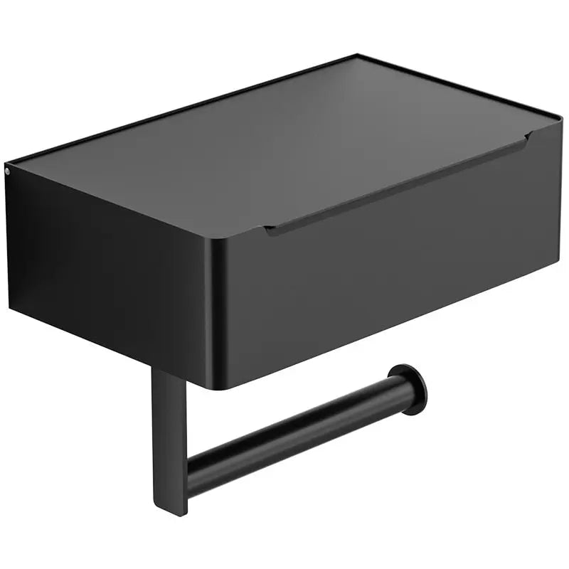 Toilettenpapierhalter Wand | Stilvoll & Funktional | Mit Ablage | Bohrenfrei Montage