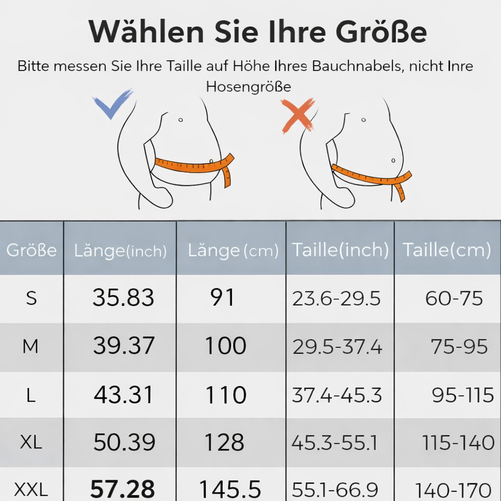 Rückenstützgurt | 360° Lendenwirbel-Stütze mit Memory-Aluminium & Stahlfedern | Atmungsaktiv & Unsichtbar unter Kleidung | OrthoFlexa
