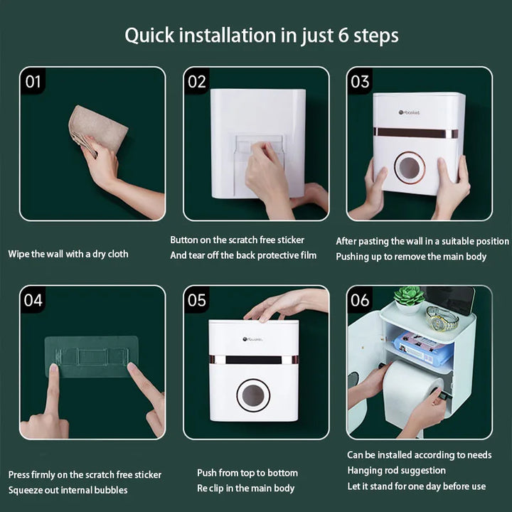 TidyBox™ – Verabschieden Sie sich von überladenen Oberflächen und organisieren Sie Ihre Badezimmerutensilien