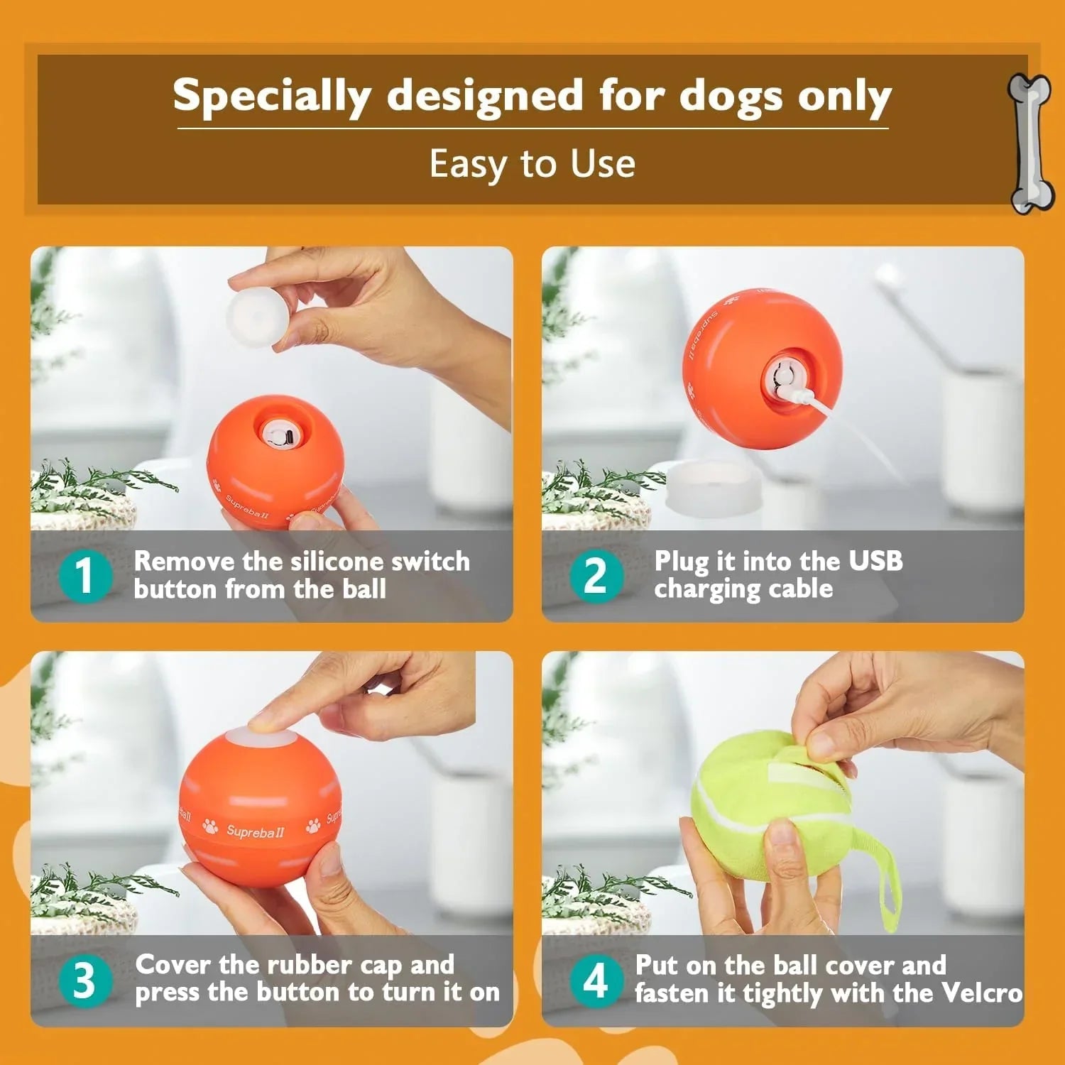 Pawlio™ | Smart Play Ball für endlosen Schwanzwedelspaß