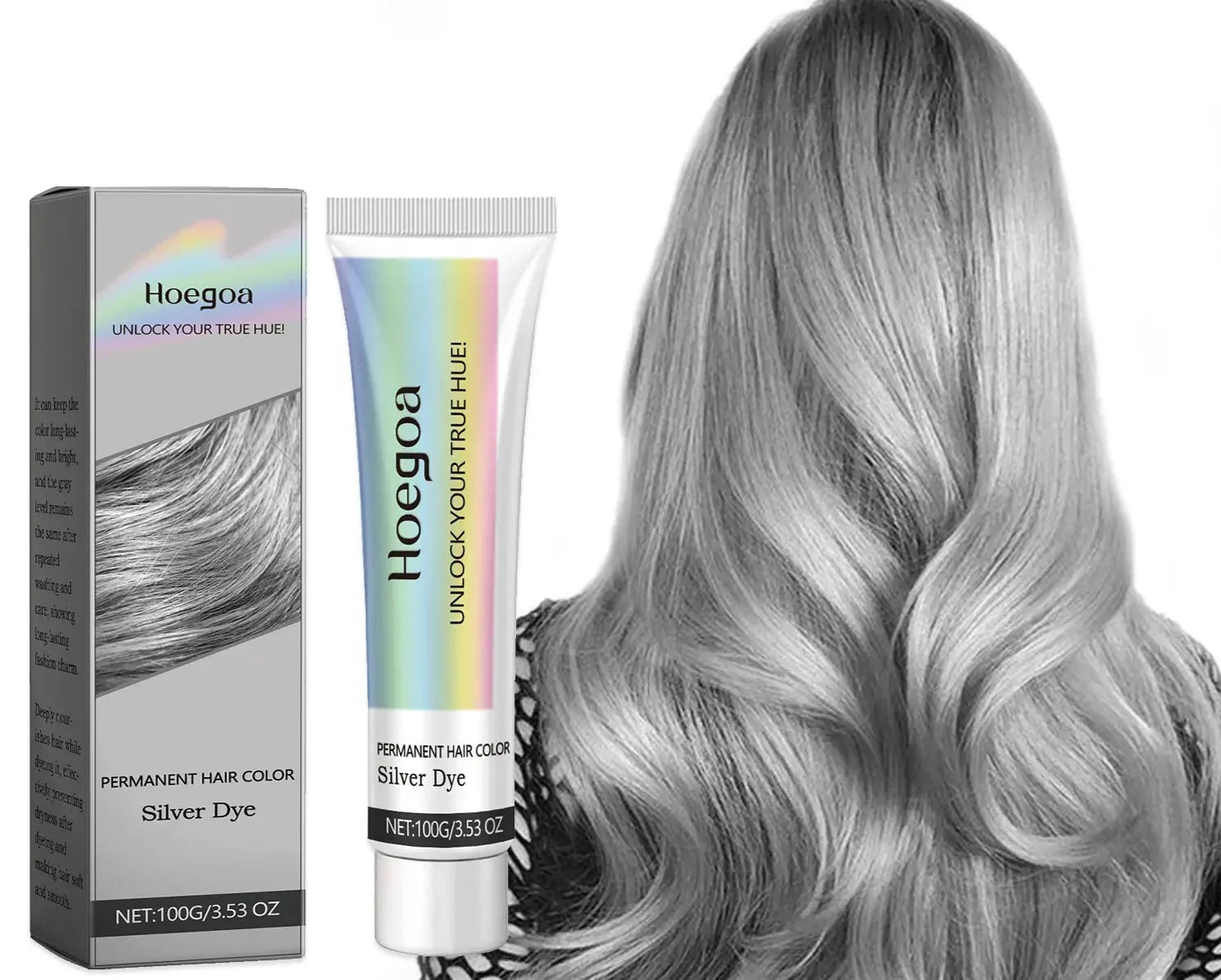 Silvra™ – Silberne Haarfarbe im Punk-Stil (1+1 GRATIS)