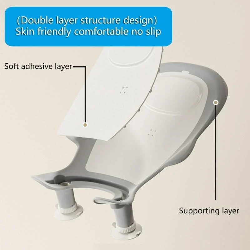 Nuvovia | Baby-Badewannenhalter | Ergonomisch & Sicher | 3-fach Verstellbar