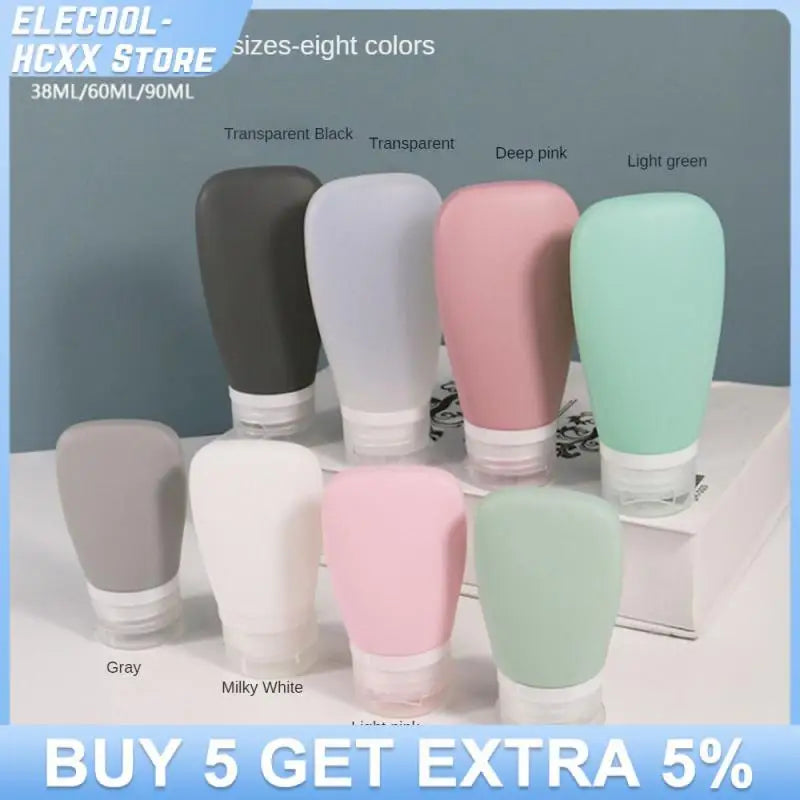 Silikon Reiseflasche - Auslaufsicher, Leicht & Praktisch Für Reisen