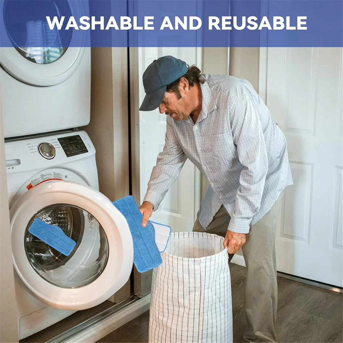 Mikrofaserpads für Dampfreiniger – 6er-Pack, waschbar