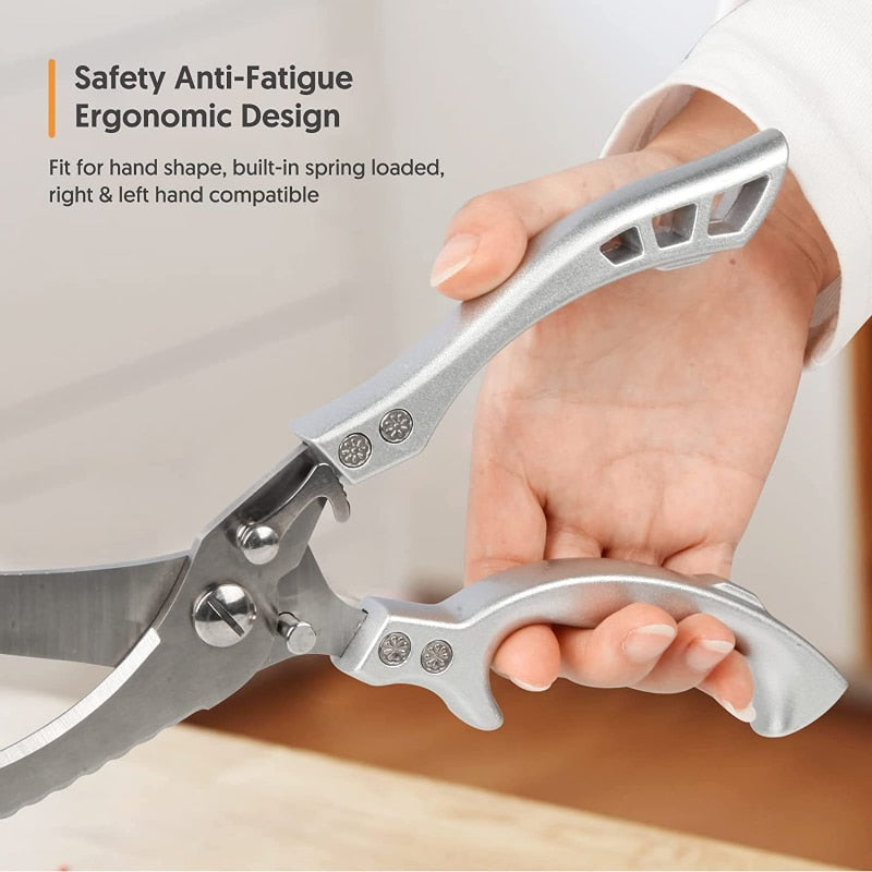 UltraCut Küchenschere | Extrem Scharf & Langlebig | Edelstahlklingen | Ergonomischer Griff