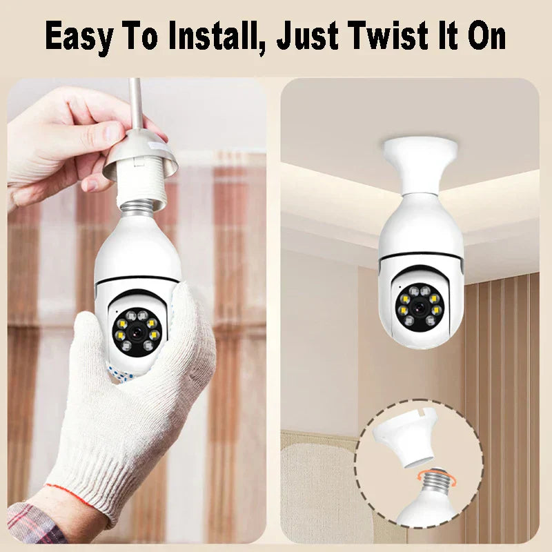 SecureVision™ - Drahtlose 360°-Nachtsicht-Sicherheitskamera (50% Rabatt)