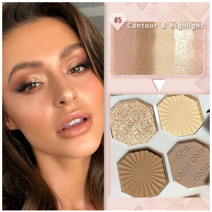 50% RABATT | Romantisch getönter 4-farbiger Glitzerlidschatten