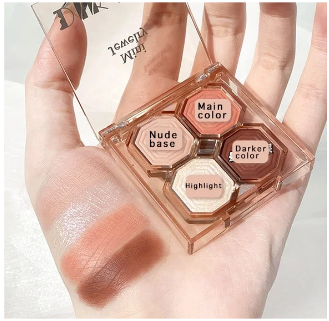 50% RABATT | Romantisch getönter 4-farbiger Glitzerlidschatten